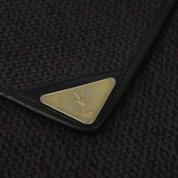 SAINT LAURENT Shoulder Bag PVC Gray Gold Auth 132120 - Picture 13 of 16